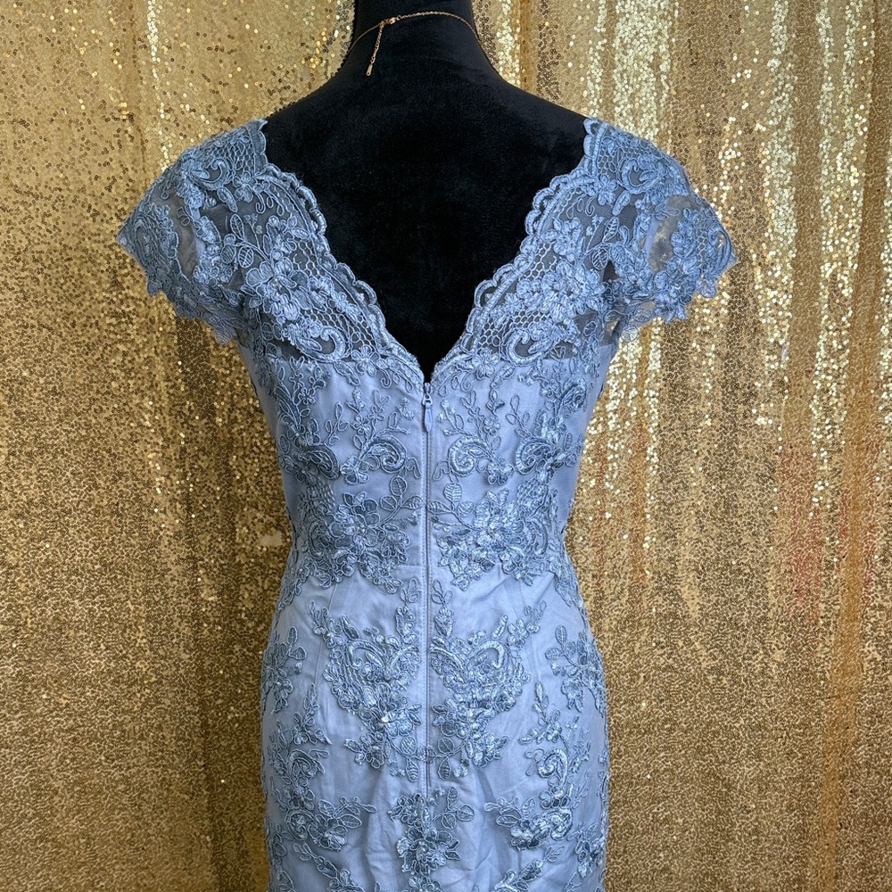 Azazie Marbella Light Blue formal gown dress. Mother of the bride or bridesmaid - Picture 5 of 8